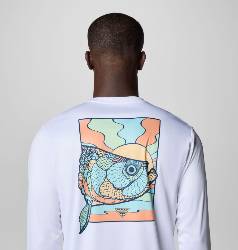heren terminal tackle pfg fish shine t-shirt met lange mouwen