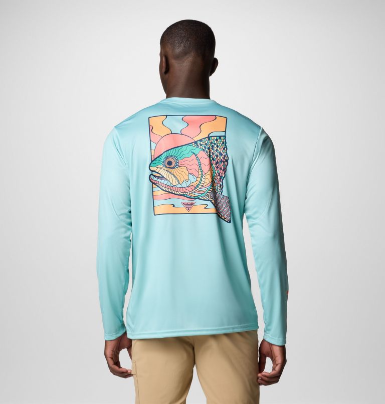 heren terminal tackle pfg fish shine t-shirt met lange mouwen