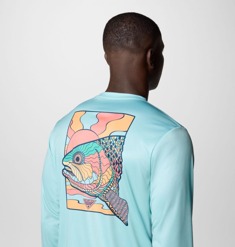 heren terminal tackle pfg fish shine t-shirt met lange mouwen
