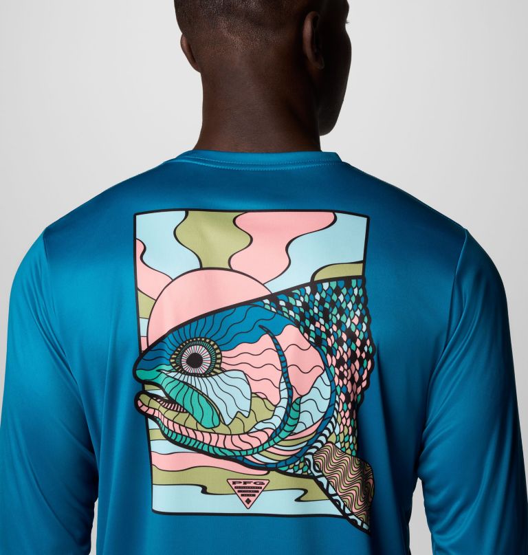heren terminal tackle pfg fish shine t-shirt met lange mouwen