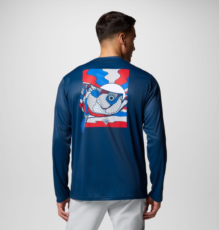 heren terminal tackle pfg fish shine t-shirt met lange mouwen