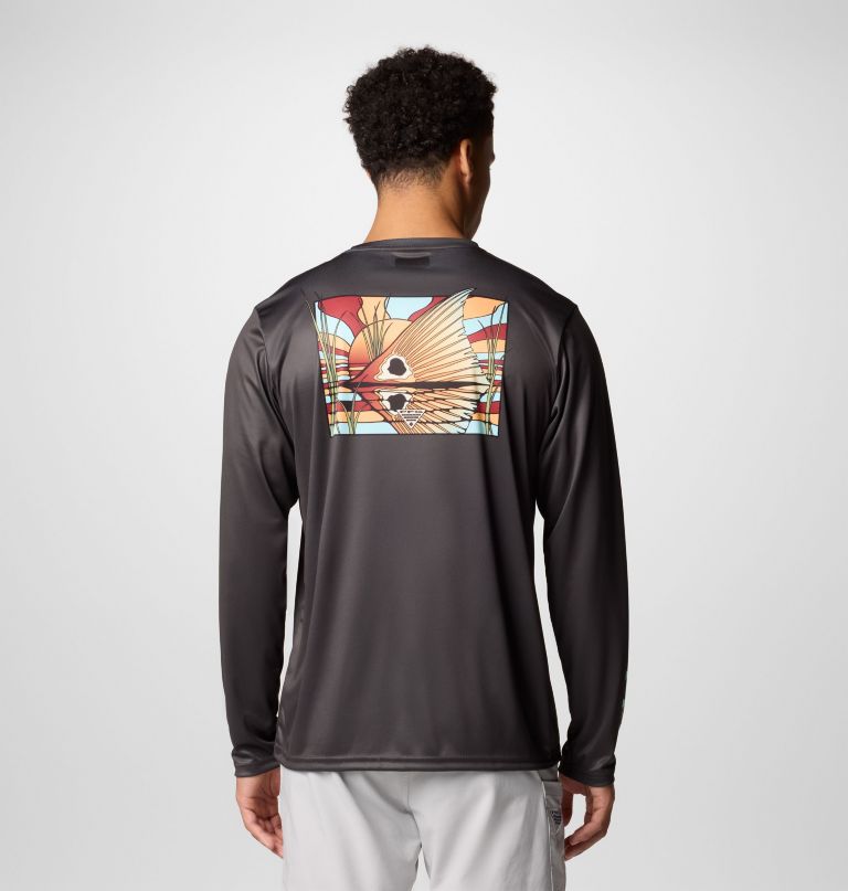 heren terminal tackle pfg fish shine t-shirt met lange mouwen