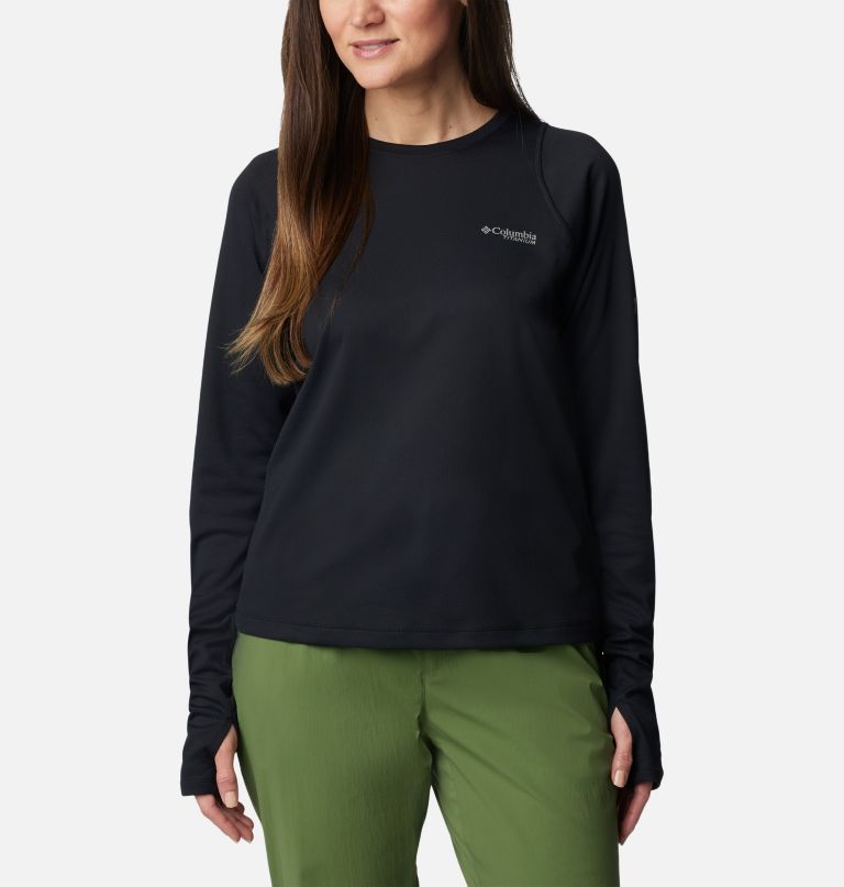 dames summit valley long sleeve crew