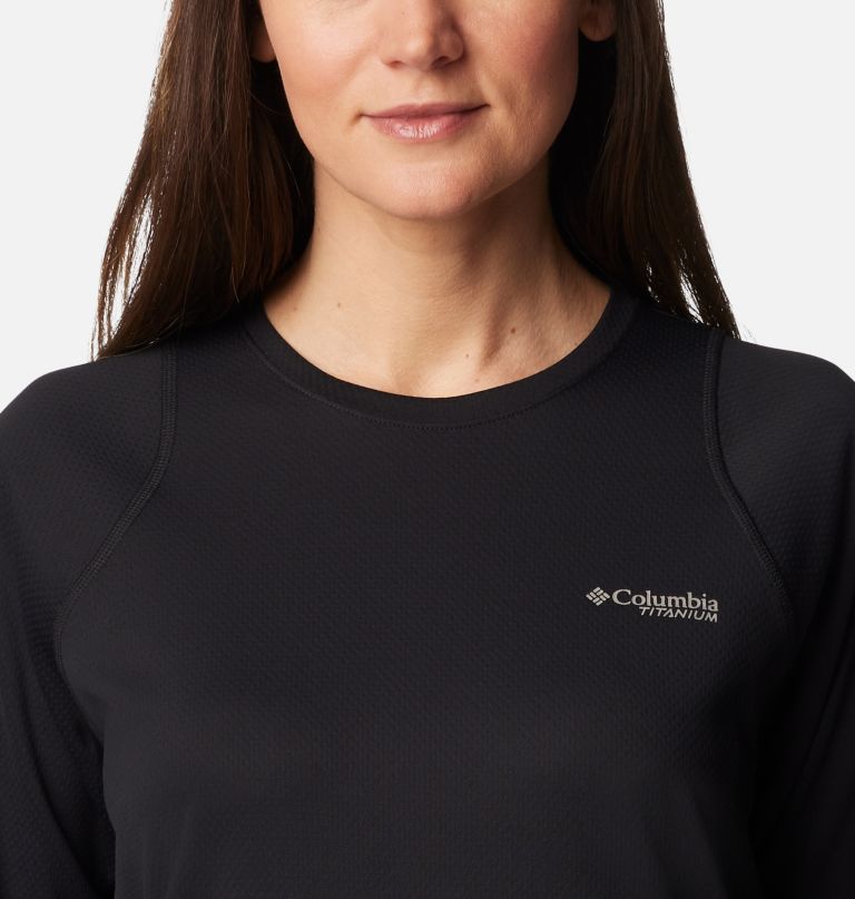 dames summit valley long sleeve crew