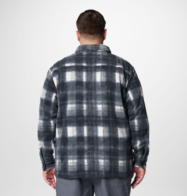 heren steens mountain fleece shirtjas met print ii - groot