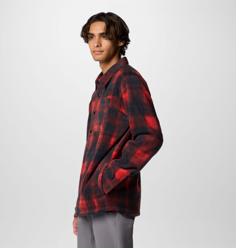 steens mountain fleece shirtjas met print voor heren ii - lang