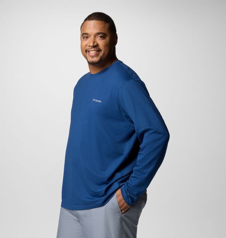 canyonland trail t-shirt met lange mouwen voor heren - grote maten