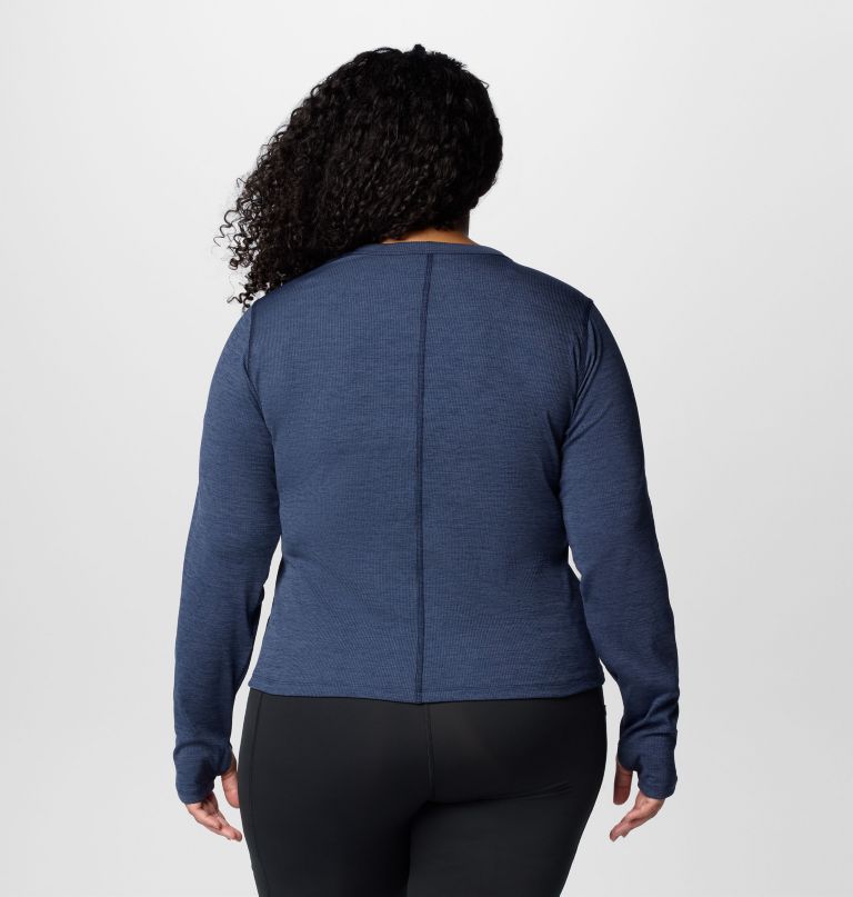 dames boundless days gebreide trui met lange mouwen - plus size