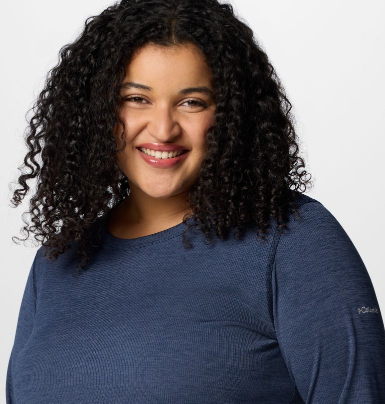 dames boundless days gebreide trui met lange mouwen - plus size