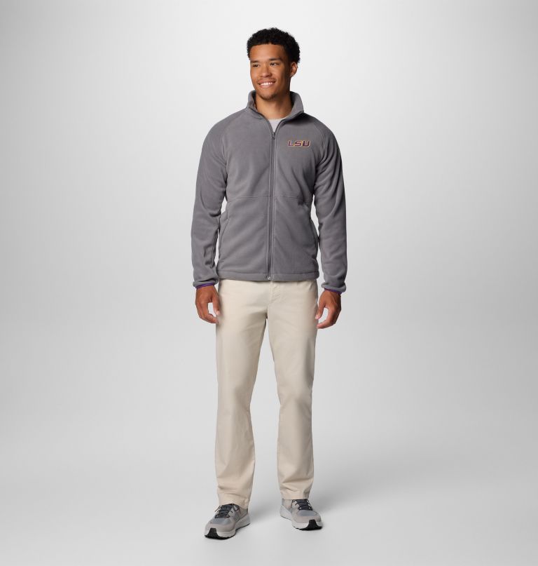 heren collegiate flanker iv fleece jacket - lsu