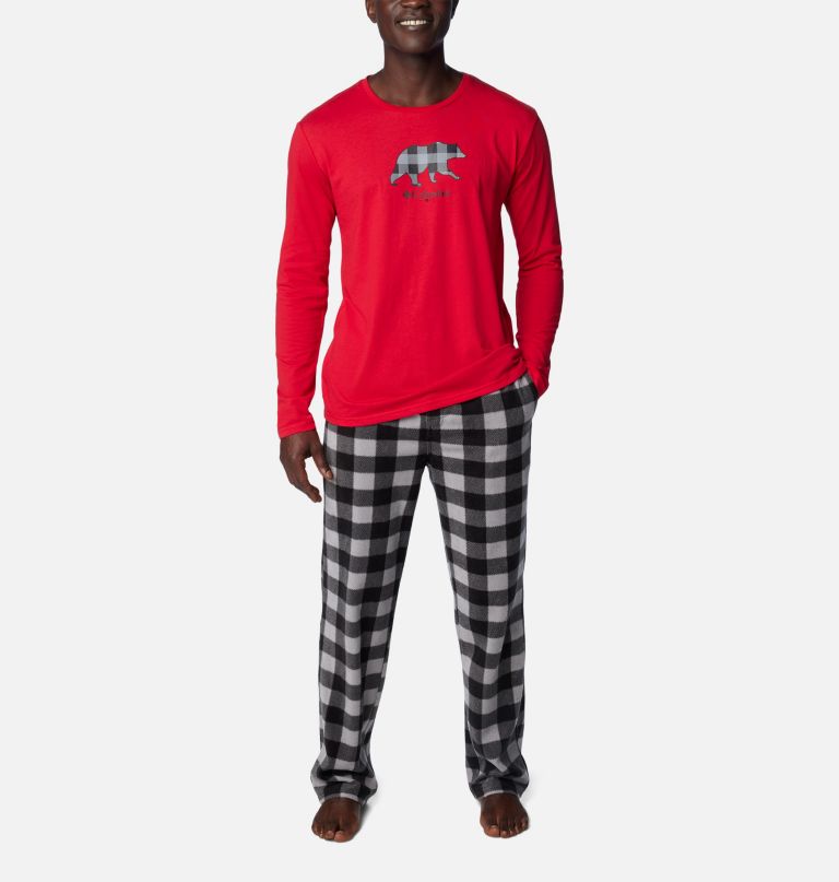 herenpyjama met berenprint