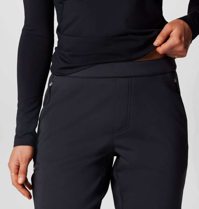 dames vast canyon softshellbroek met hoge taille