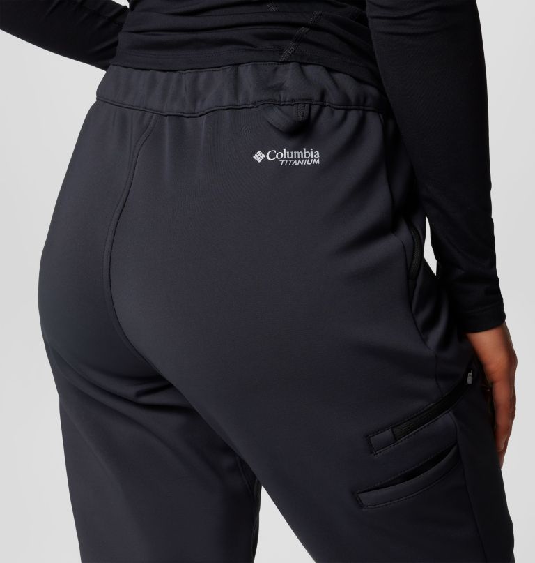 dames vast canyon softshellbroek met hoge taille