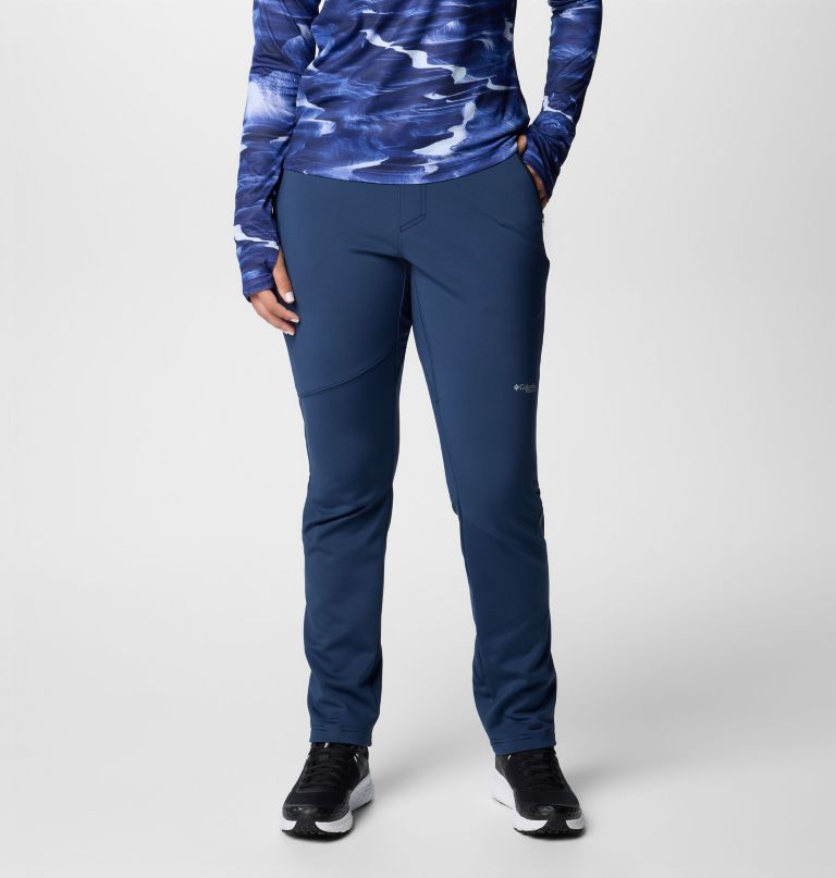 dames vast canyon softshellbroek met hoge taille