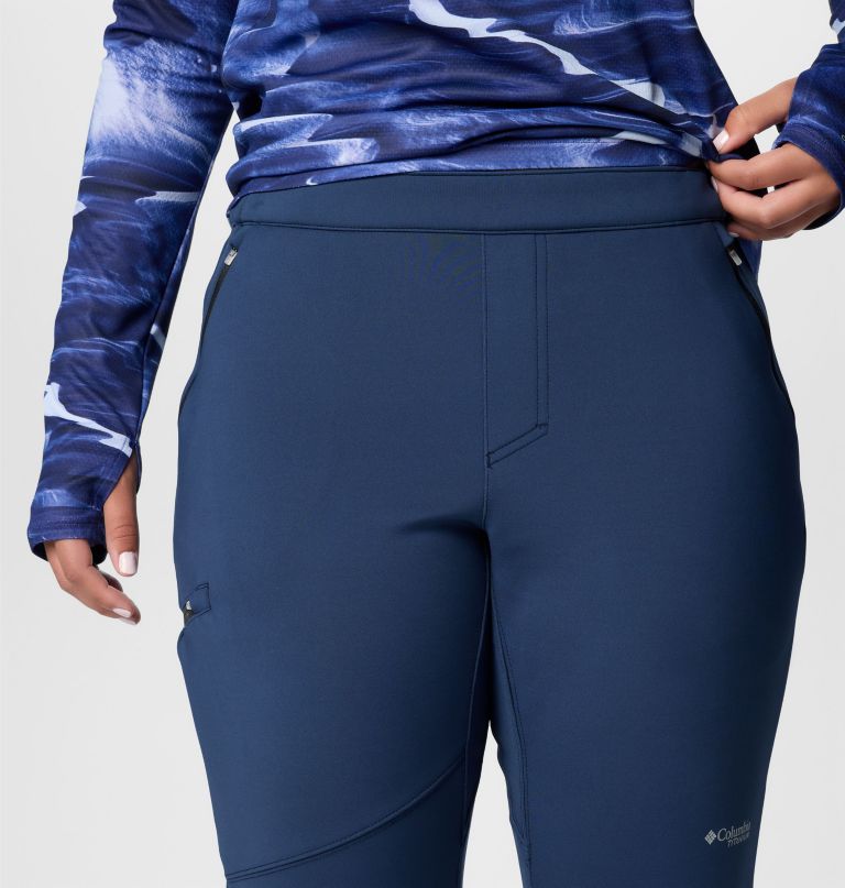 dames vast canyon softshellbroek met hoge taille