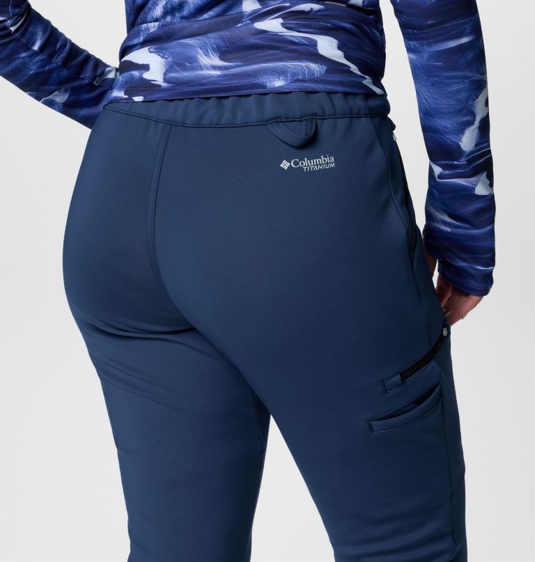 dames vast canyon softshellbroek met hoge taille