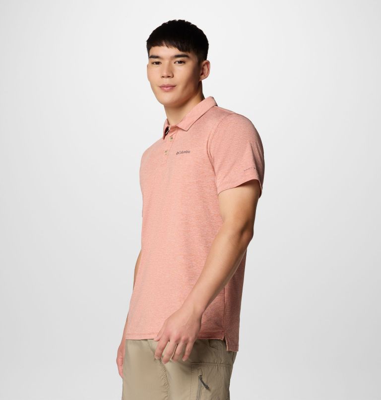 heren tech trail utility polo - lang
