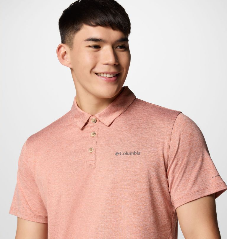 heren tech trail utility polo - lang