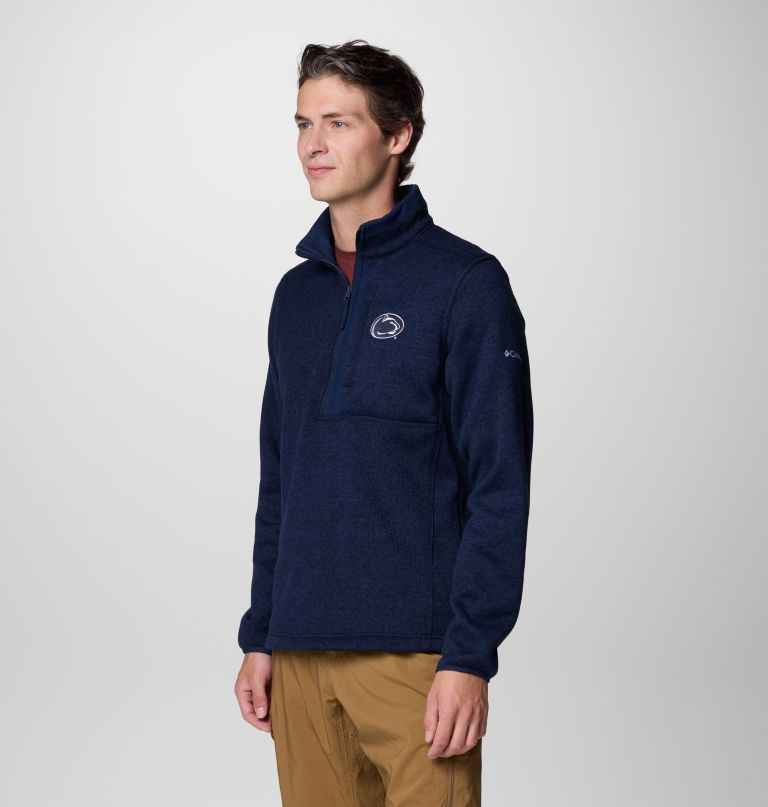 heren collegiate sweater weather fleece pullover met halve rits - penn state