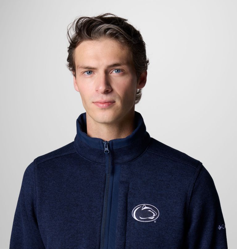 heren collegiate sweater weather fleece pullover met halve rits - penn state