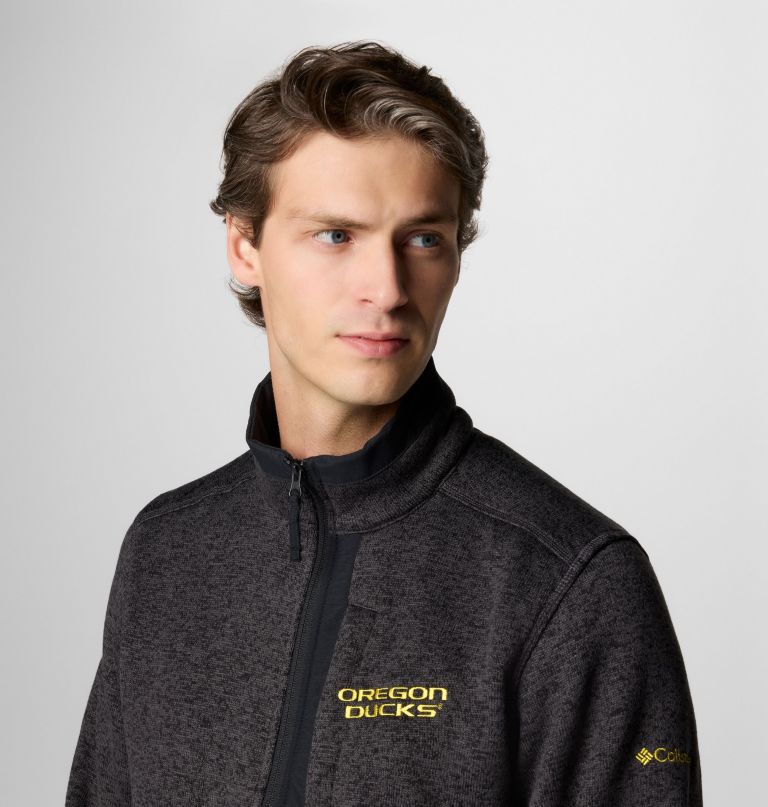heren collegiate sweater weather fleece pullover met halve rits - oregon