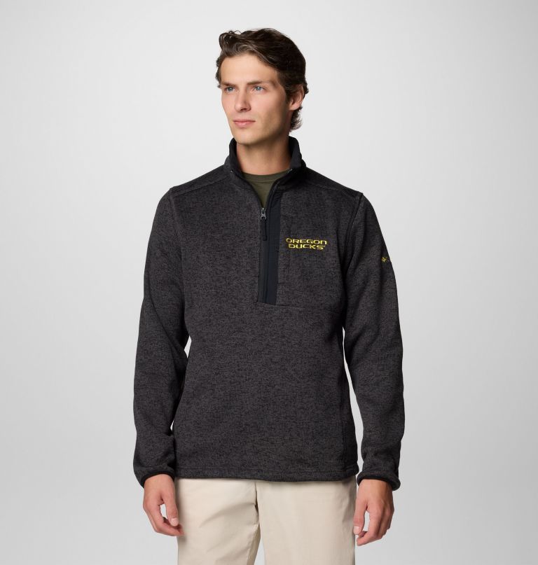 heren collegiate sweater weather fleece pullover met halve rits - oregon