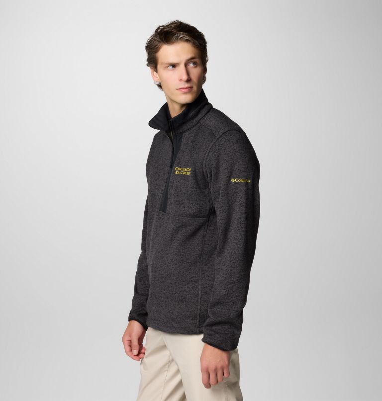 heren collegiate sweater weather fleece pullover met halve rits - oregon
