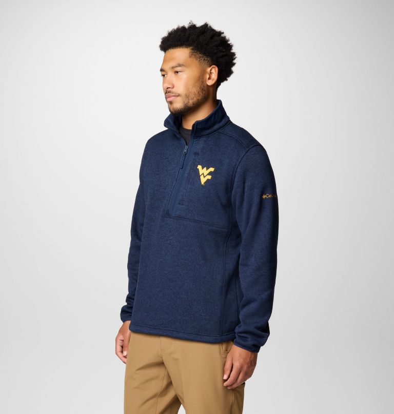 heren collegiate sweater weather fleece half zip pullover - west virginia
