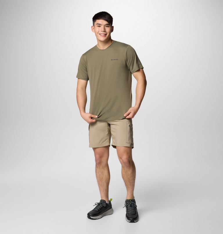 heren tech trail utility short sleeve crew