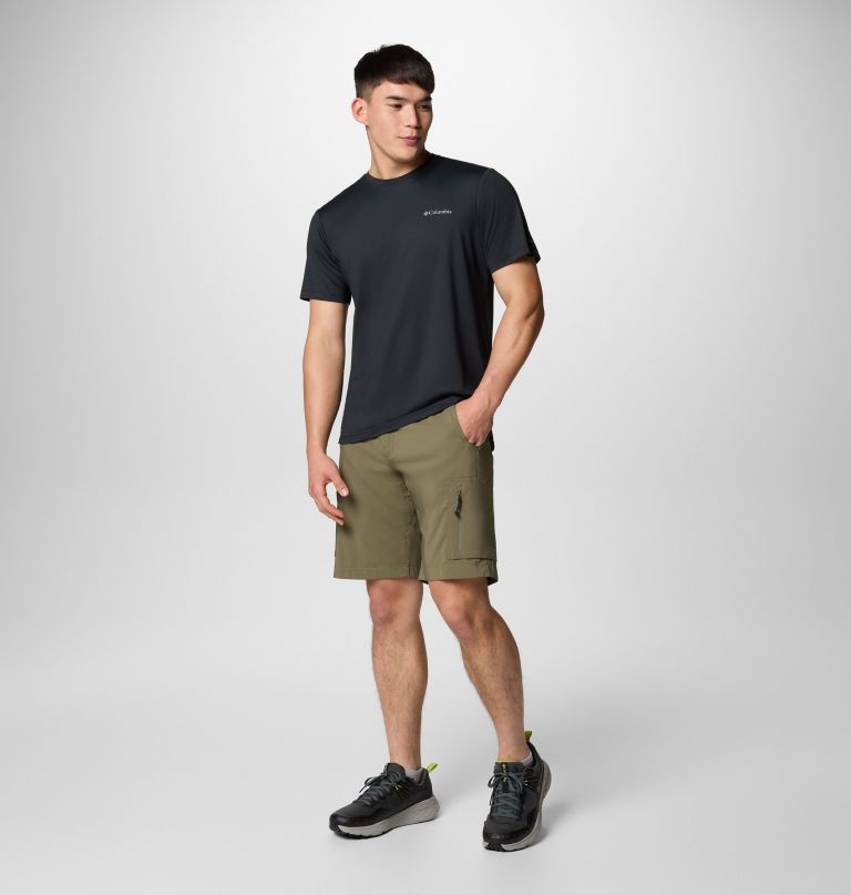 heren tech trail utility short sleeve crew