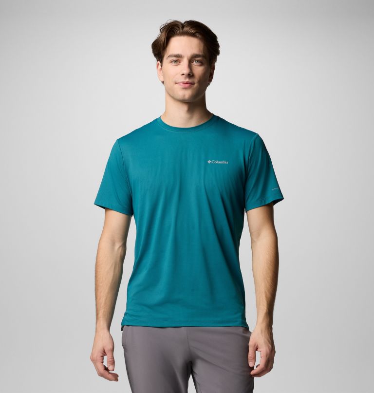 heren tech trail utility short sleeve crew