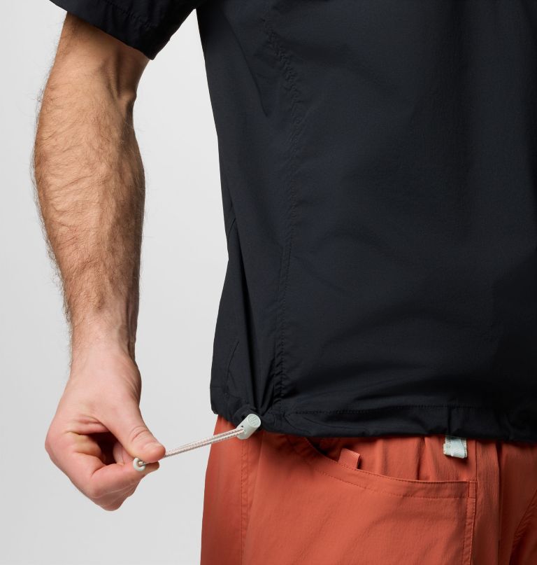 cove beach geweven shirt met korte mouwen