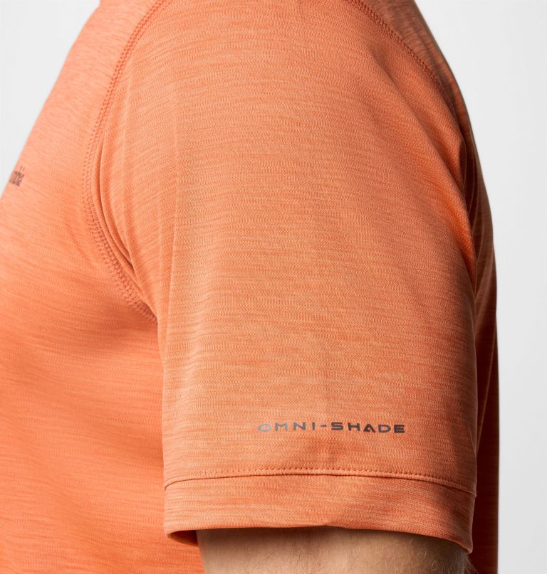 heren sage peak gebreid shirt met korte mouwen en ronde hals