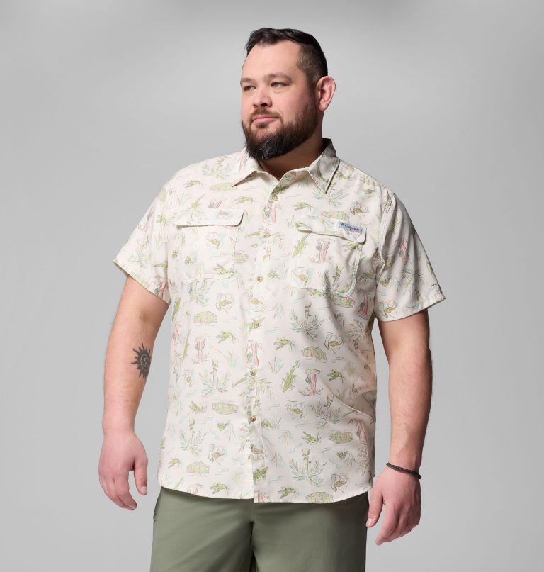heren pfg uncharted bedrukt shirt met korte mouwen - grote maten