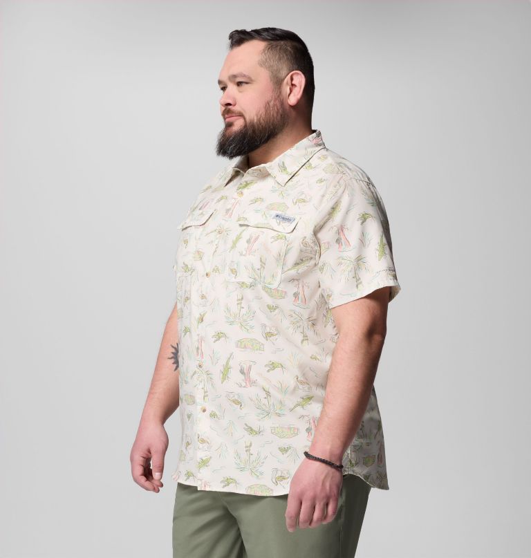 heren pfg uncharted bedrukt shirt met korte mouwen - grote maten
