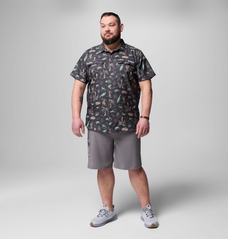 heren pfg uncharted bedrukt shirt met korte mouwen - grote maten