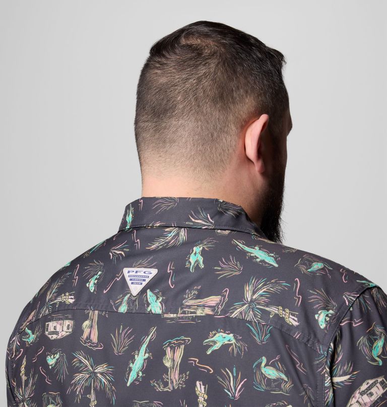 heren pfg uncharted bedrukt shirt met korte mouwen - grote maten