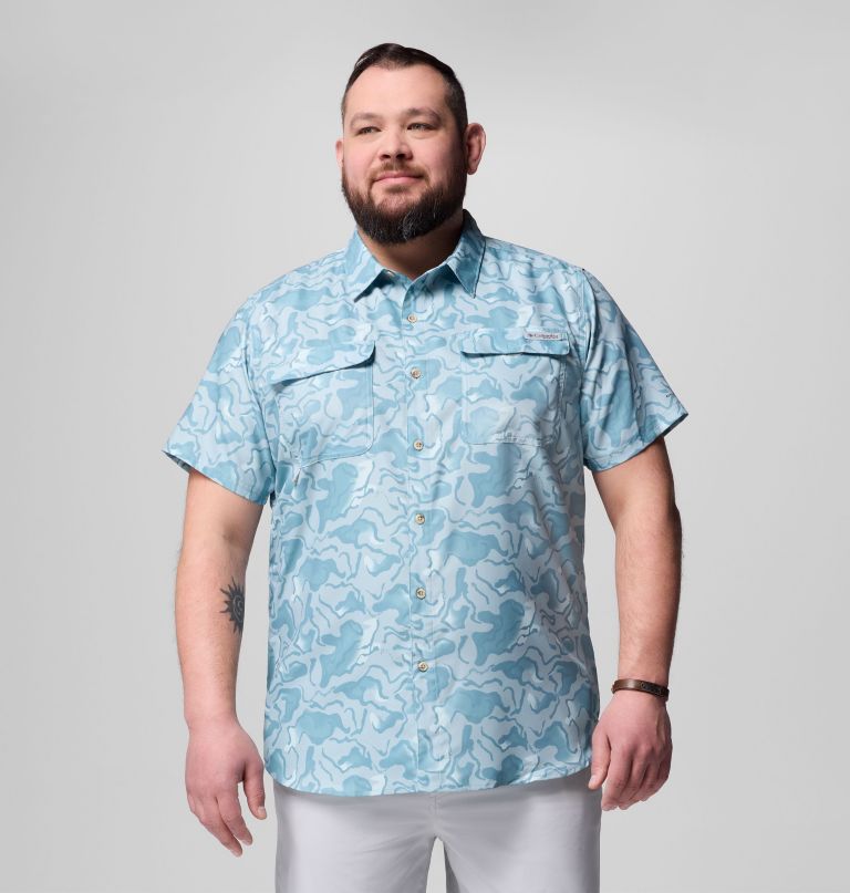 heren pfg uncharted bedrukt shirt met korte mouwen - grote maten