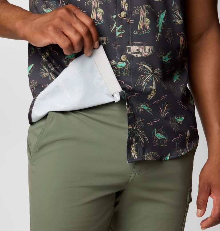 heren pfg uncharted bedrukt shirt met korte mouwen - lang