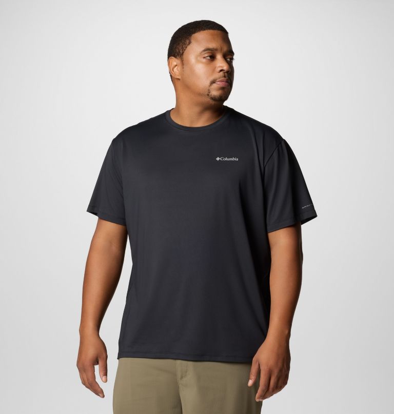 heren tech trail utility short sleeve crew - groot