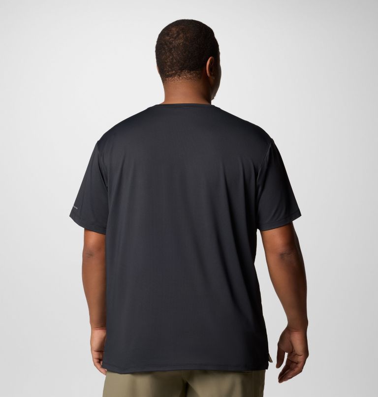 heren tech trail utility short sleeve crew - groot