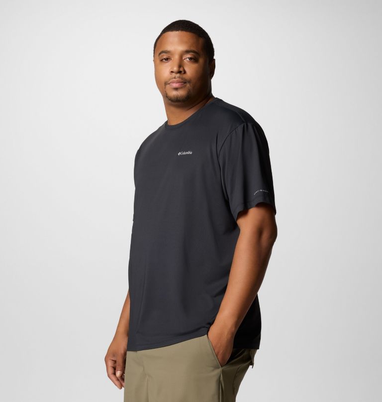 heren tech trail utility short sleeve crew - groot