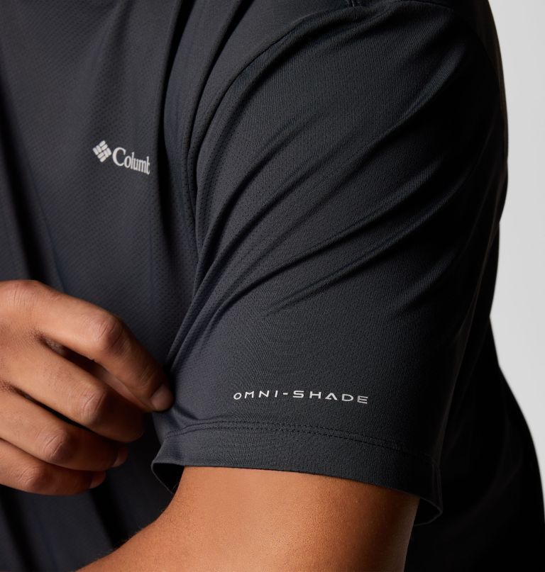 heren tech trail utility short sleeve crew - groot