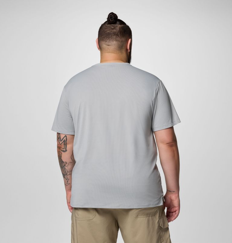 heren tech trail utility short sleeve crew - groot