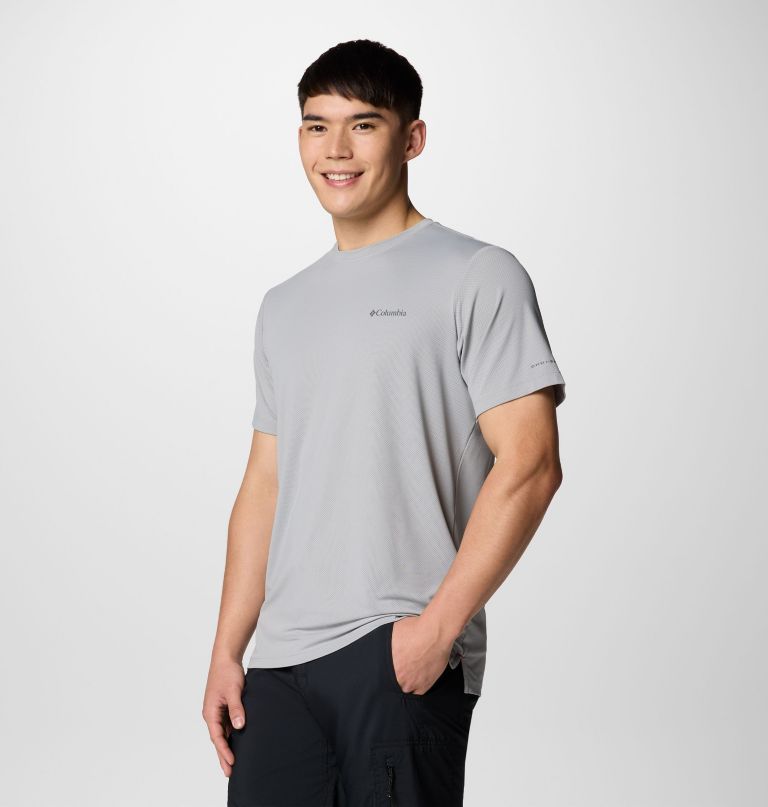 tech trail utility t-shirt met korte mouwen voor heren - lange maat