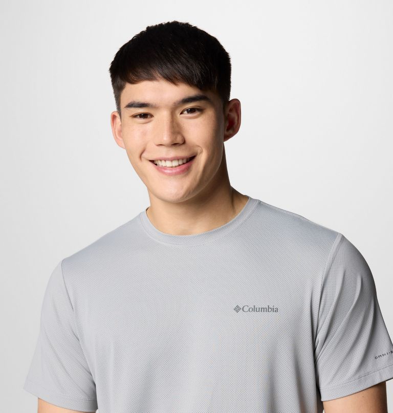 tech trail utility t-shirt met korte mouwen voor heren - lange maat