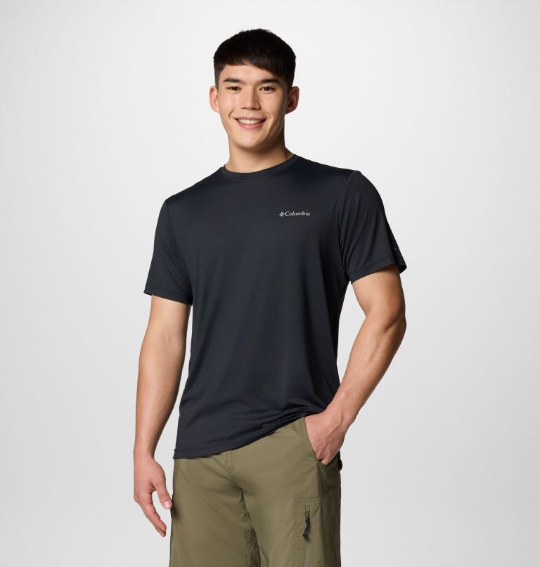 tech trail utility t-shirt met korte mouwen voor heren - lange maat