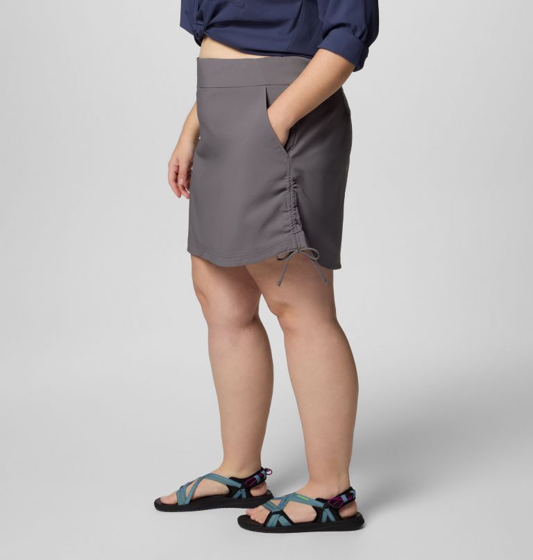 dames all seasons ruched skort - plus size
