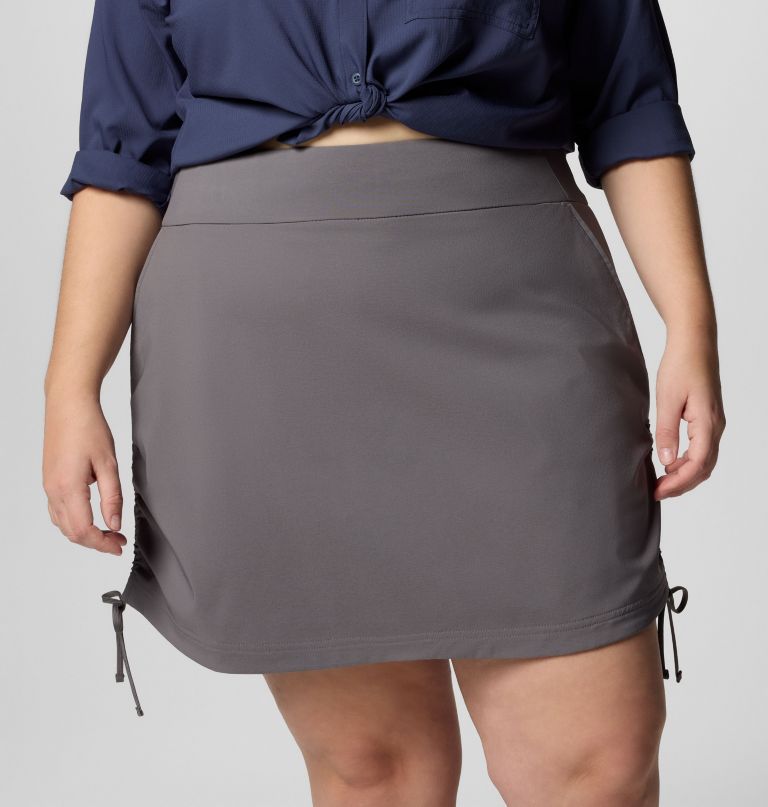 dames all seasons ruched skort - plus size