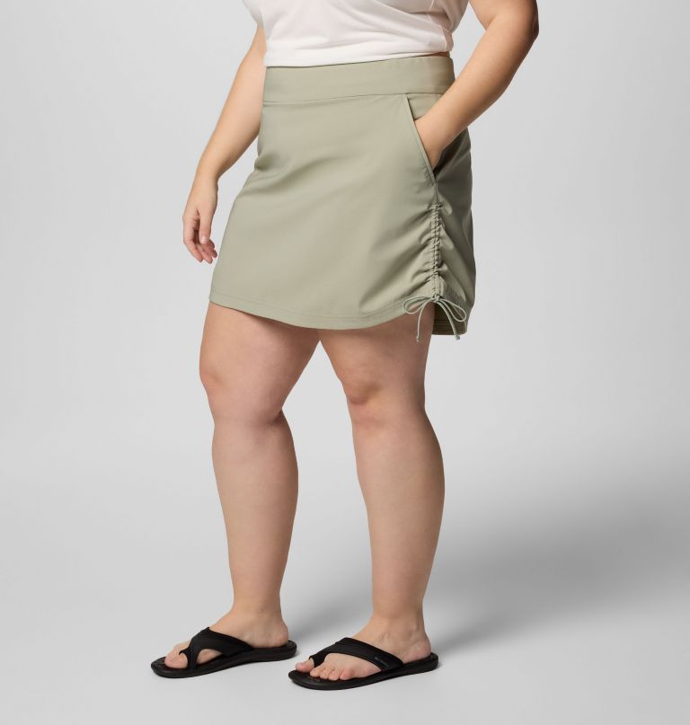 dames all seasons ruched skort - plus size